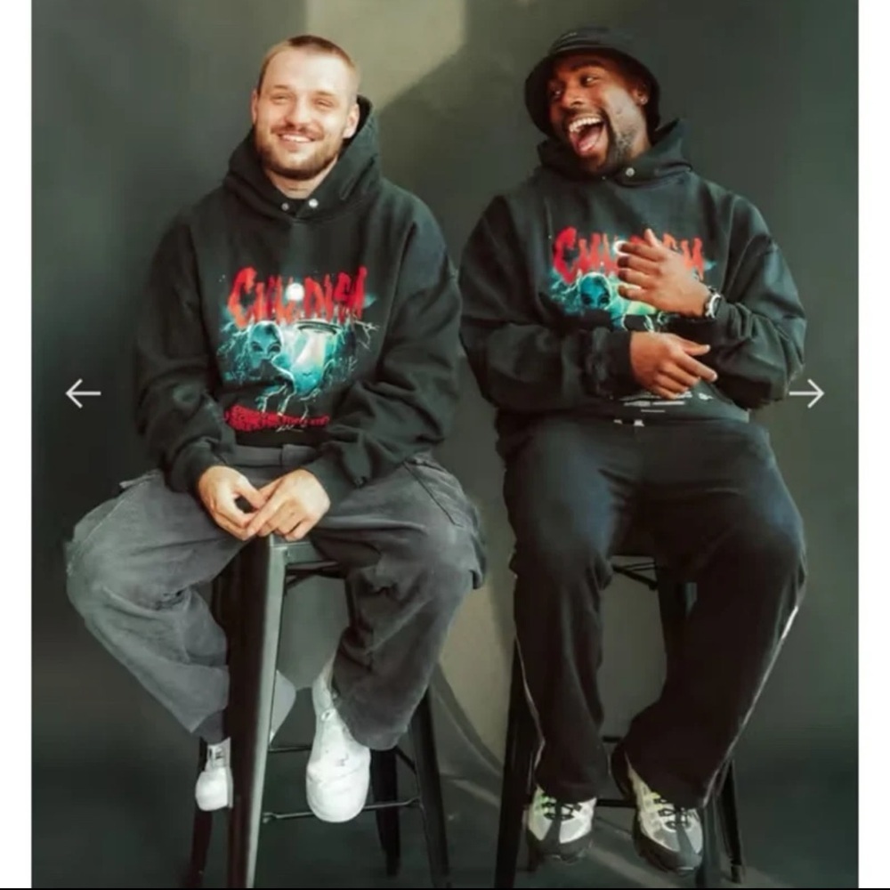 Childish Halloween Limited Edition Alien Abduction Hoodie size Large - Picture 4 of 12